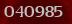 Security code