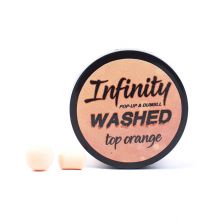 Addicted Carp Baits Infinity Washed  Pop Up&Dumbell Ananas&Banana,Top Orange,10 mm