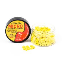 Addicted Carp Baits Micro Wafters 3,8 mm, Ananas,30 ml