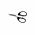 K-KARP FORBICE BLACK HANDLE* FOARFECA FIR TEXTIL